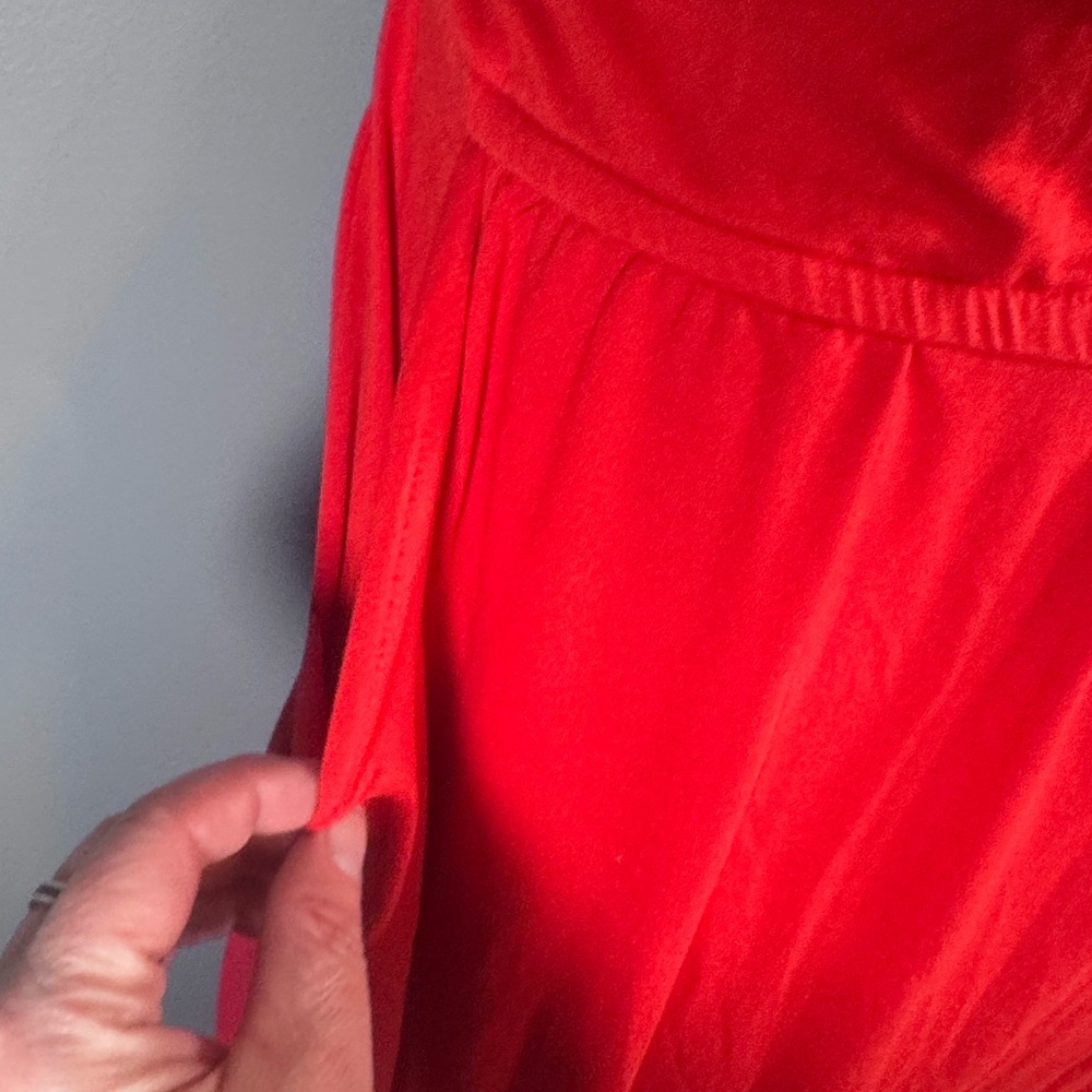 Rouge Collection Strapless Red Harem Jumpsuit – Size 4X - Picture 7 of 13